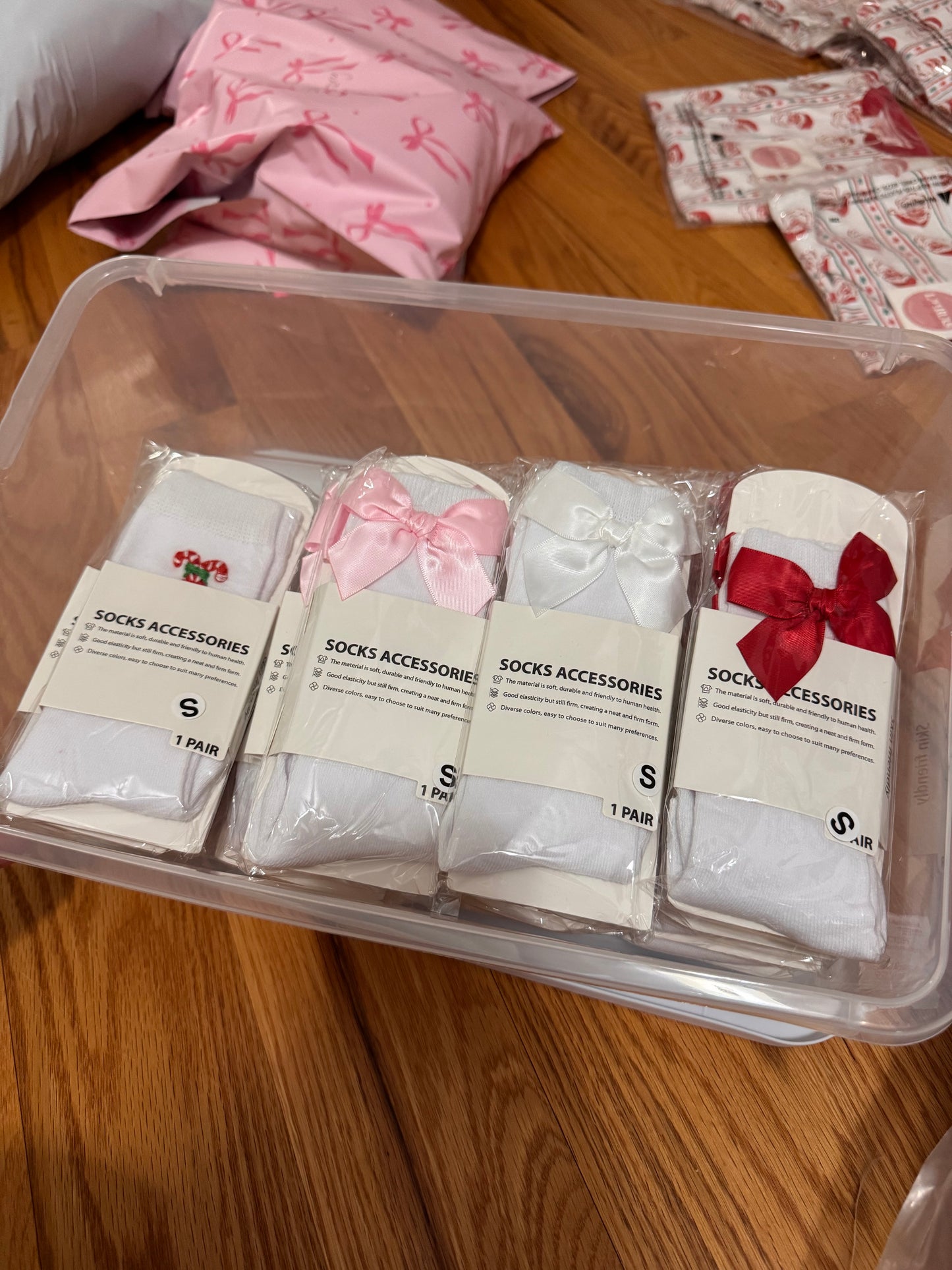 Girls Bow Socks