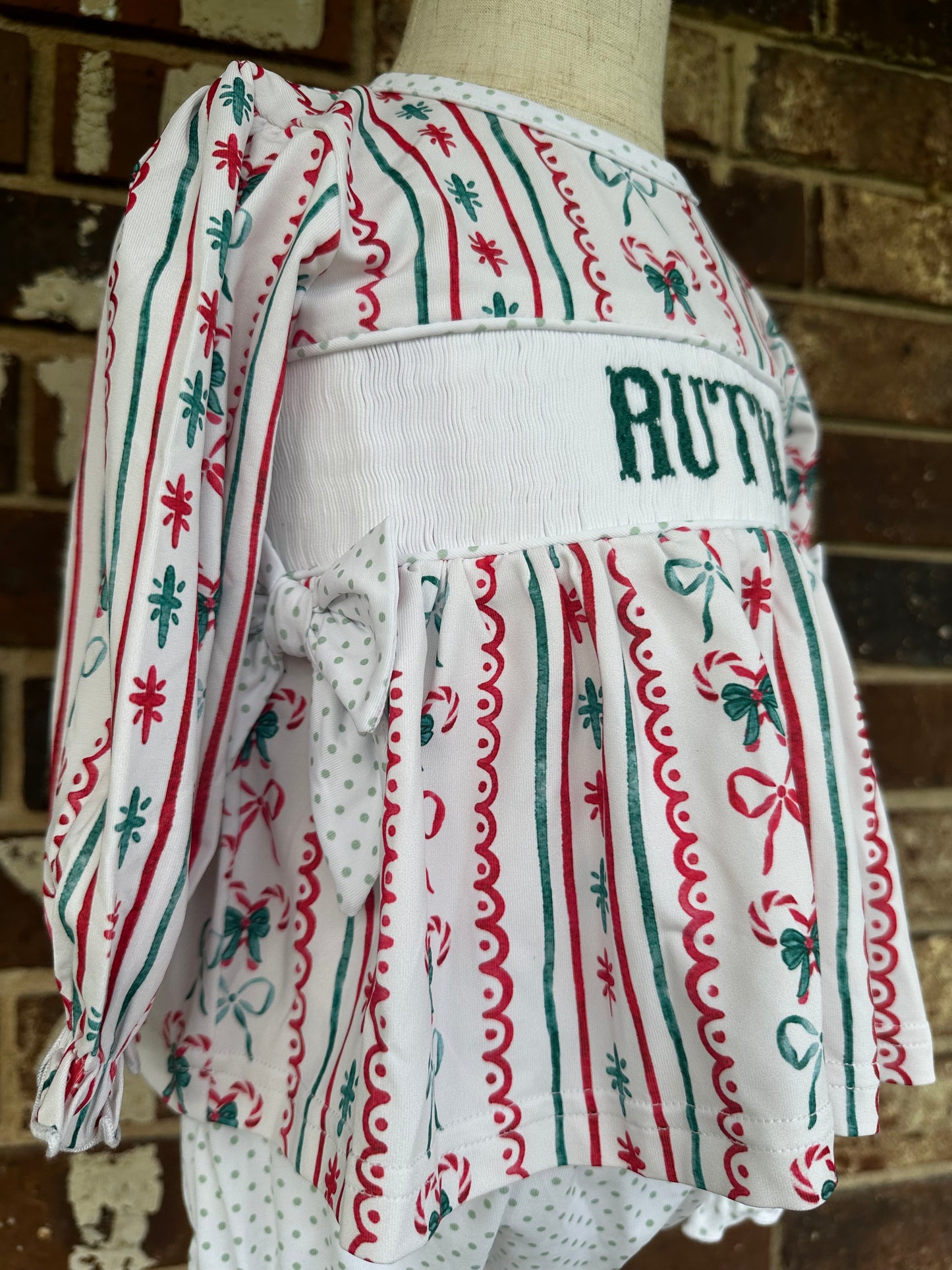 Candy Striped Name Smock Collection
