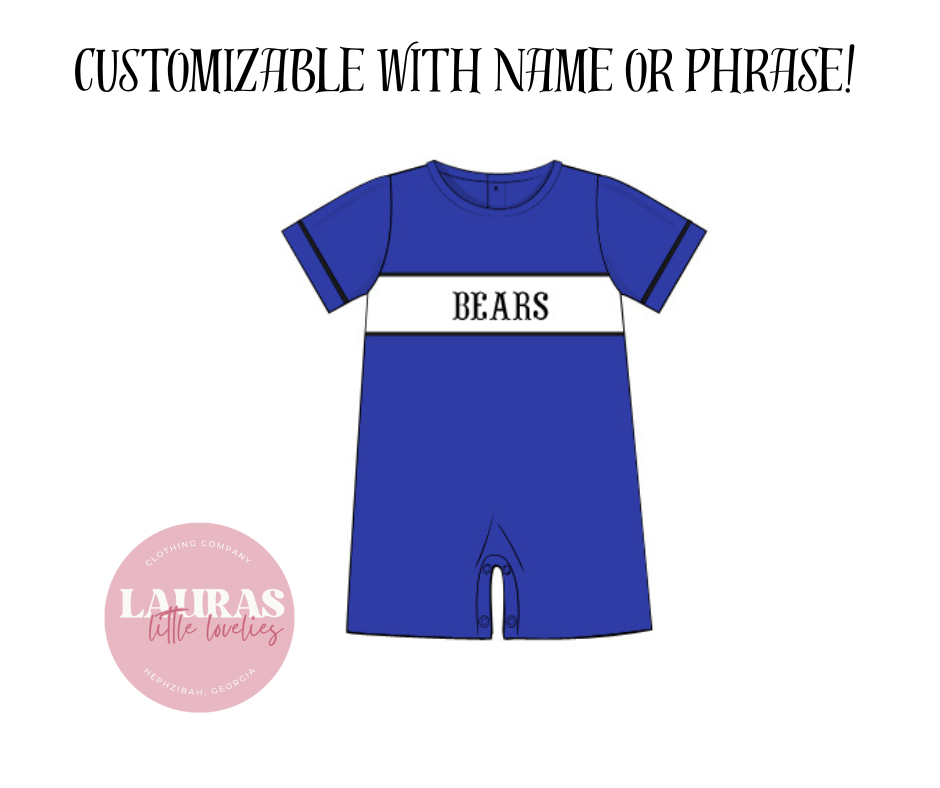 Black & Blue Boys Romper