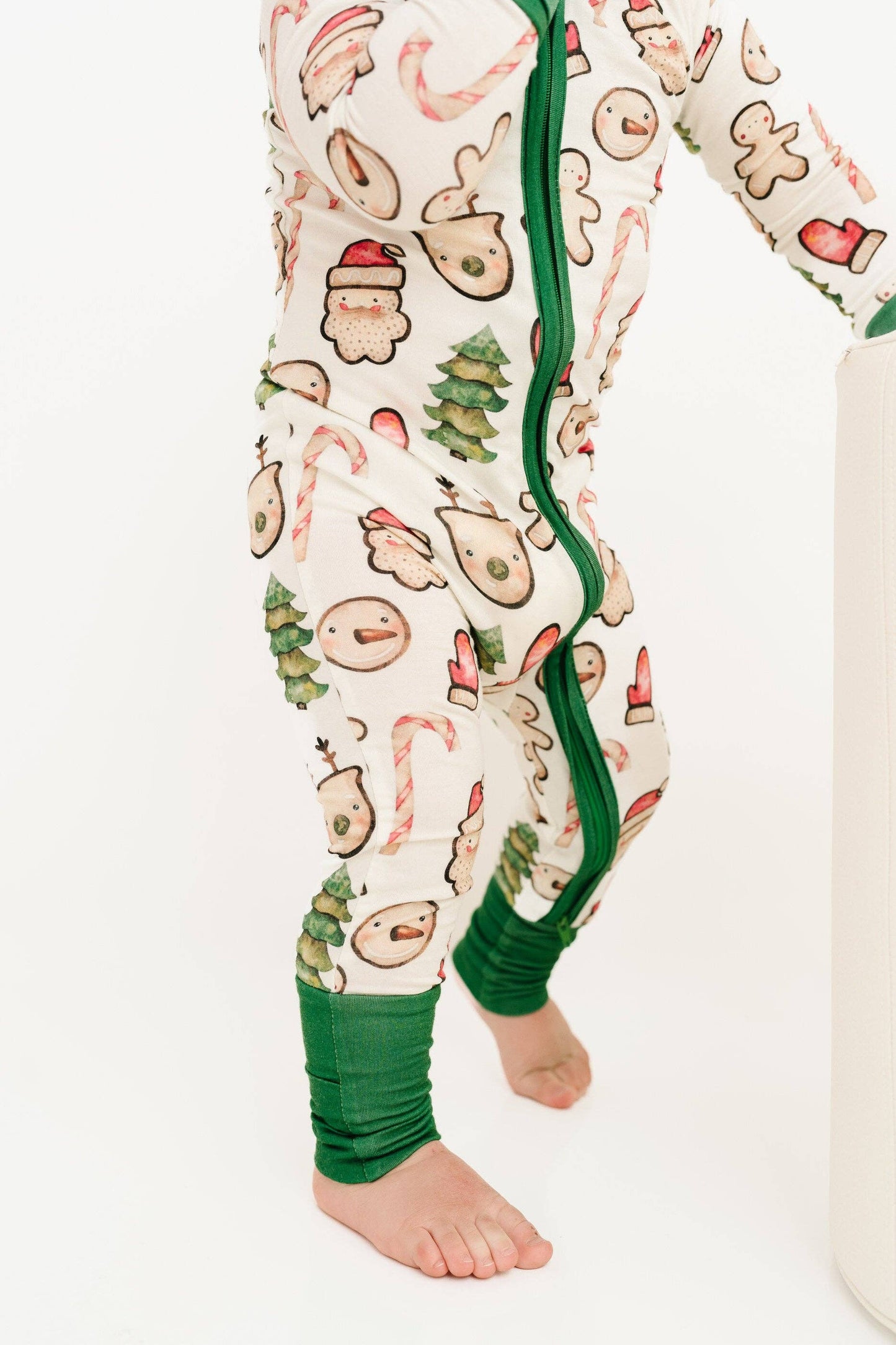 Christmas Cookies Green Bamboo Sleeper: 6-12M