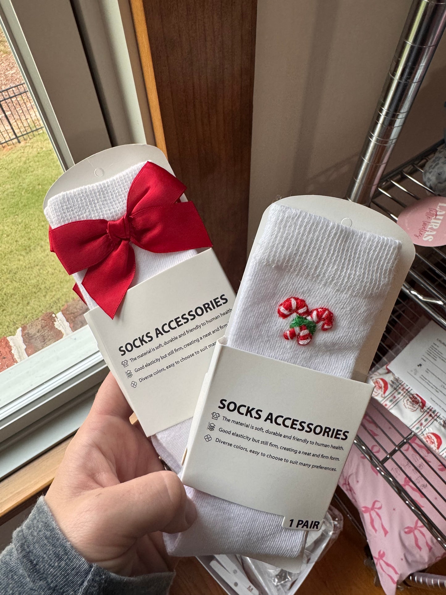 Girls Bow Socks
