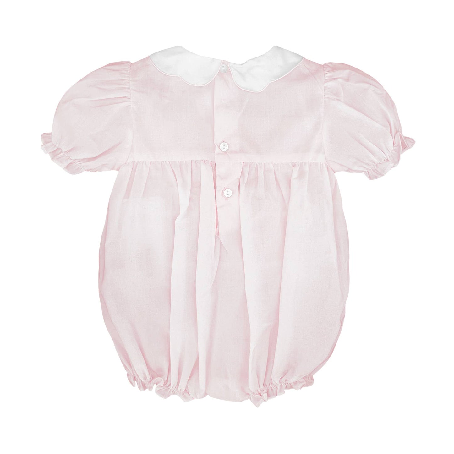 Hand Embroidered Smocked Bubble: 3 Month