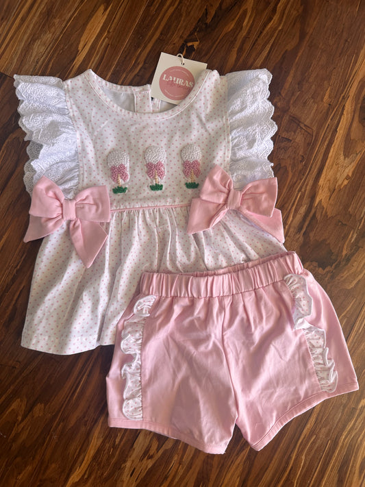 Bow Tees Shorts Set