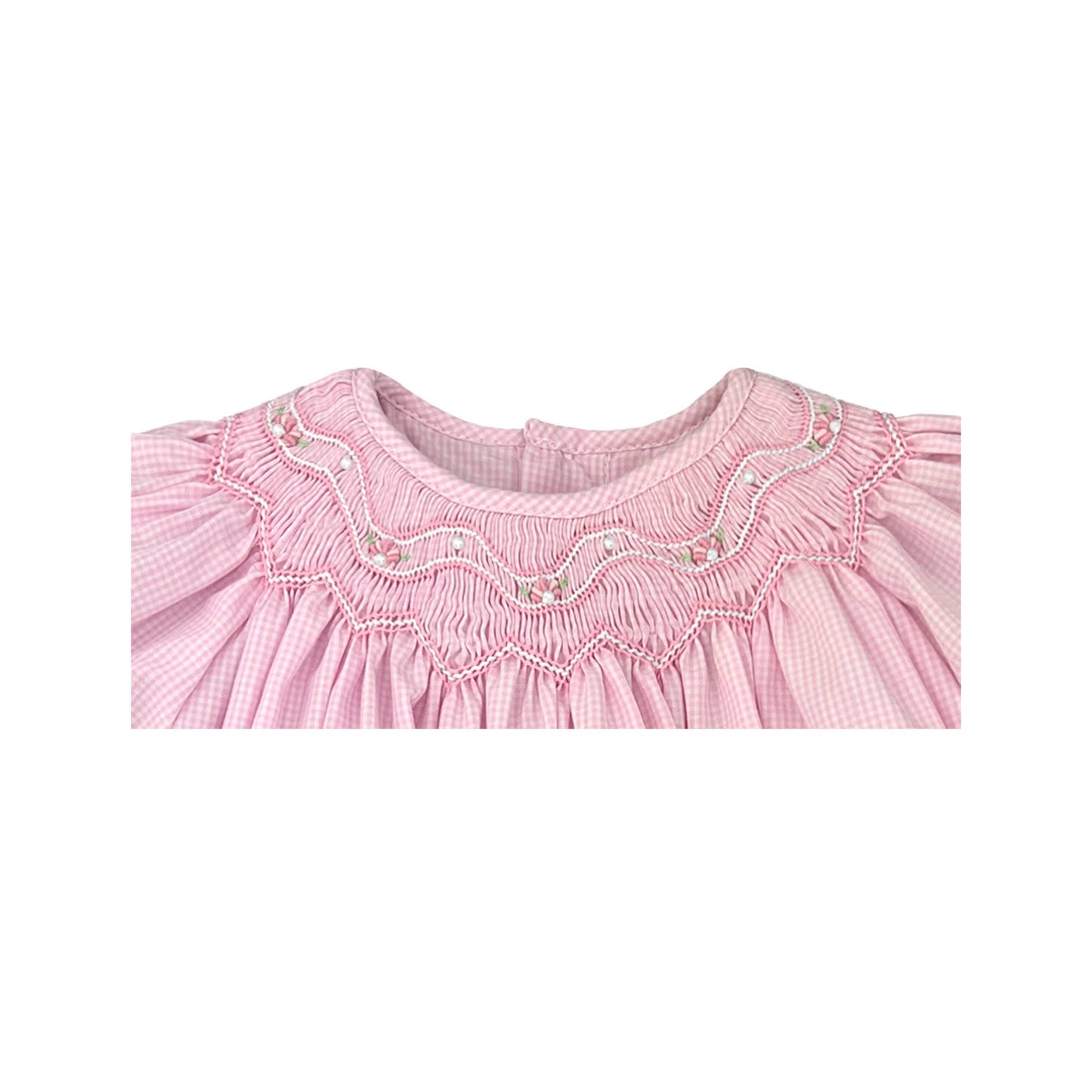 Bishop Zig-Zag Smocked Dress: 12 Month