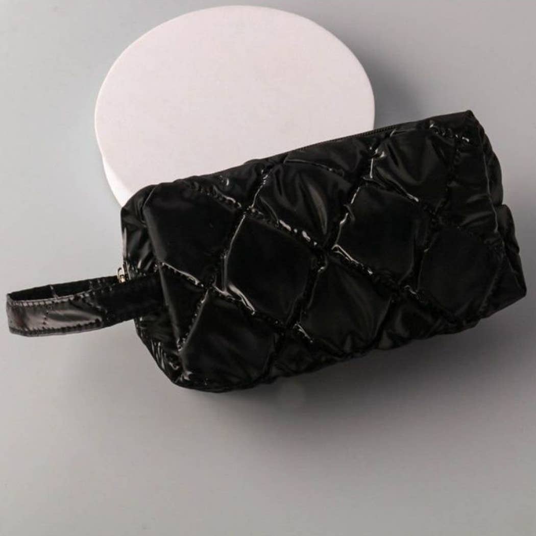 Quilted Puffy Cosmetic Bag