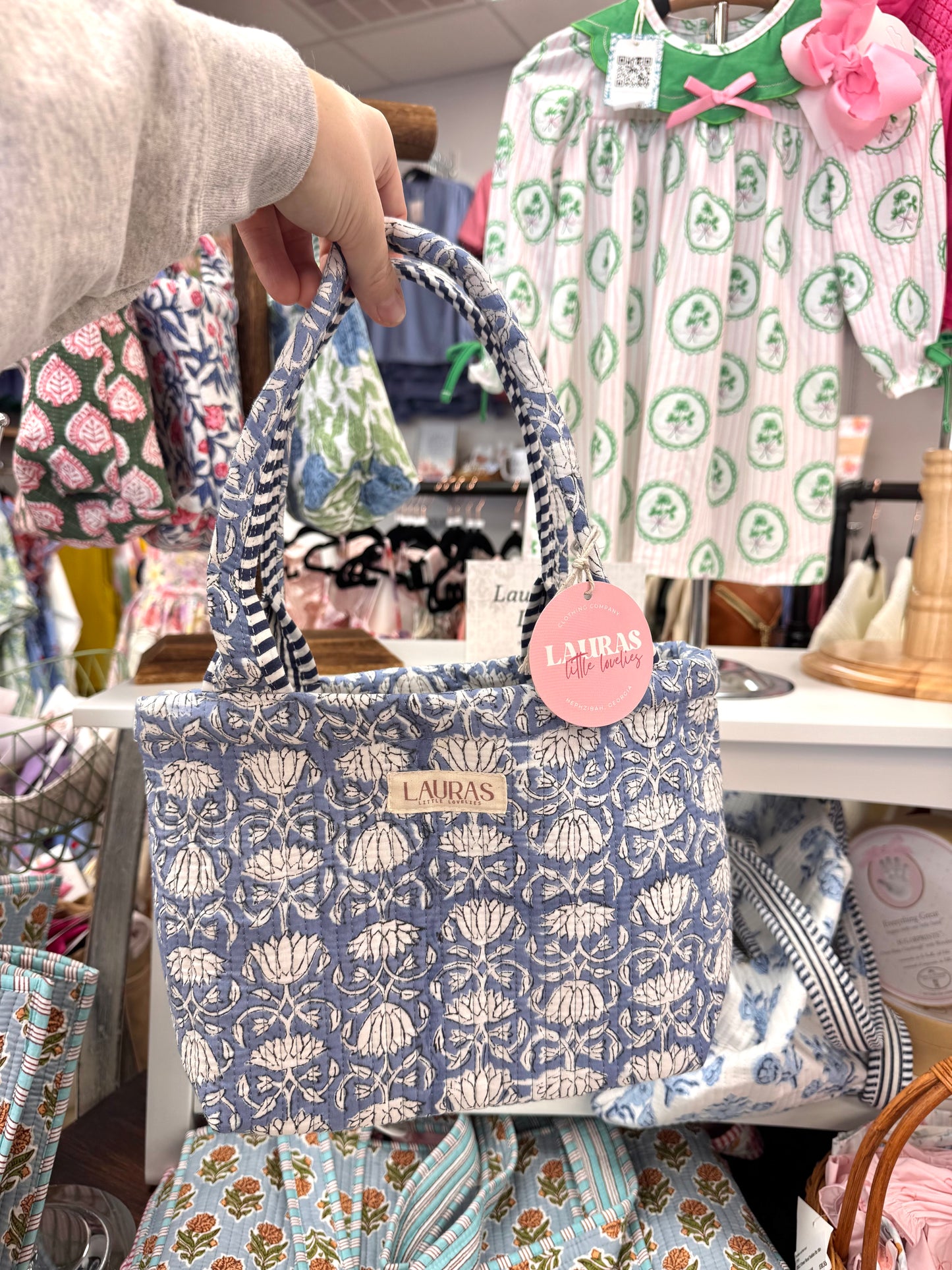 Cotton Sky Mini Tote