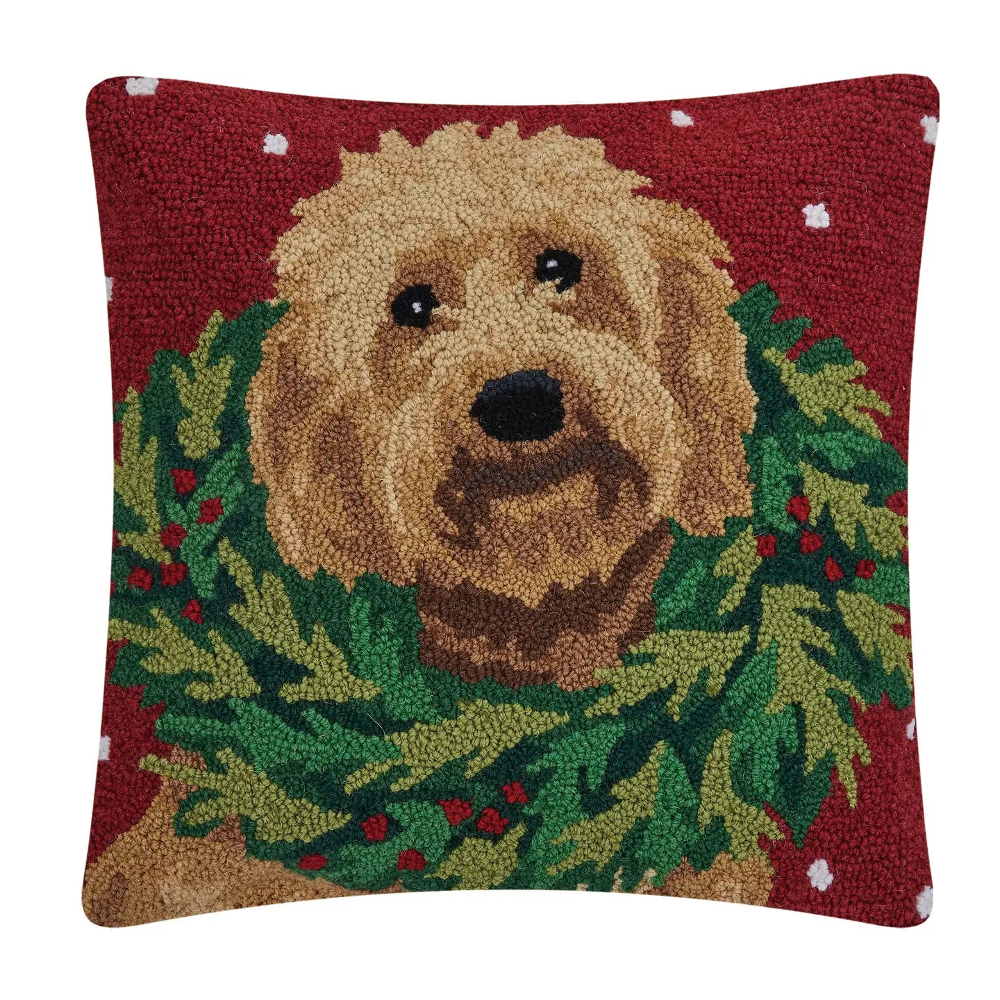 Labradoodle Wreath Hook Pillow