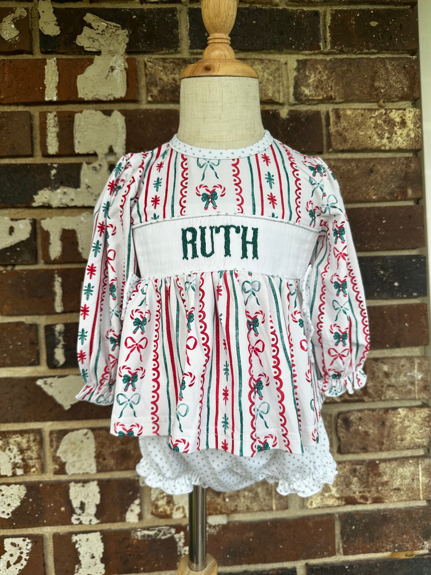 Candy Striped Name Smock Collection