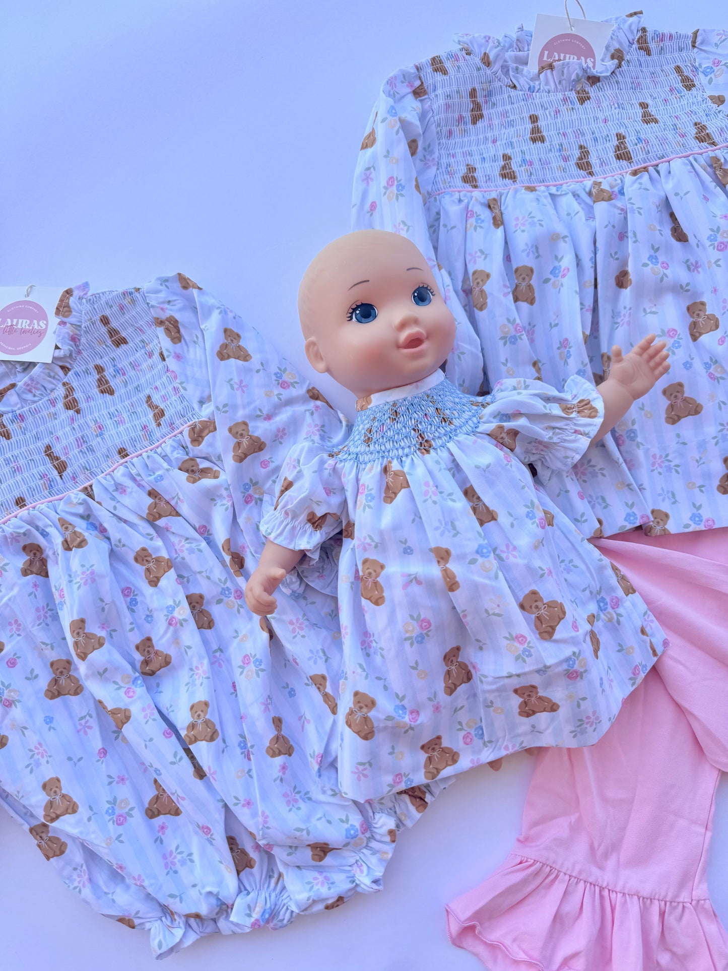 Floral Teddies Dolly Dress