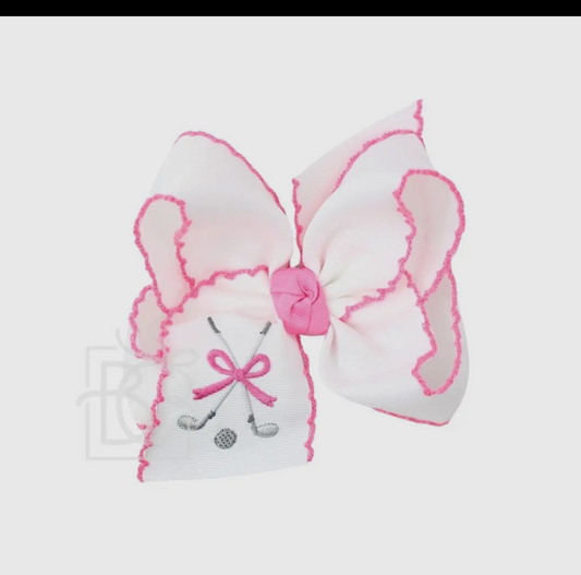 Tee it Up Embroidered Bow