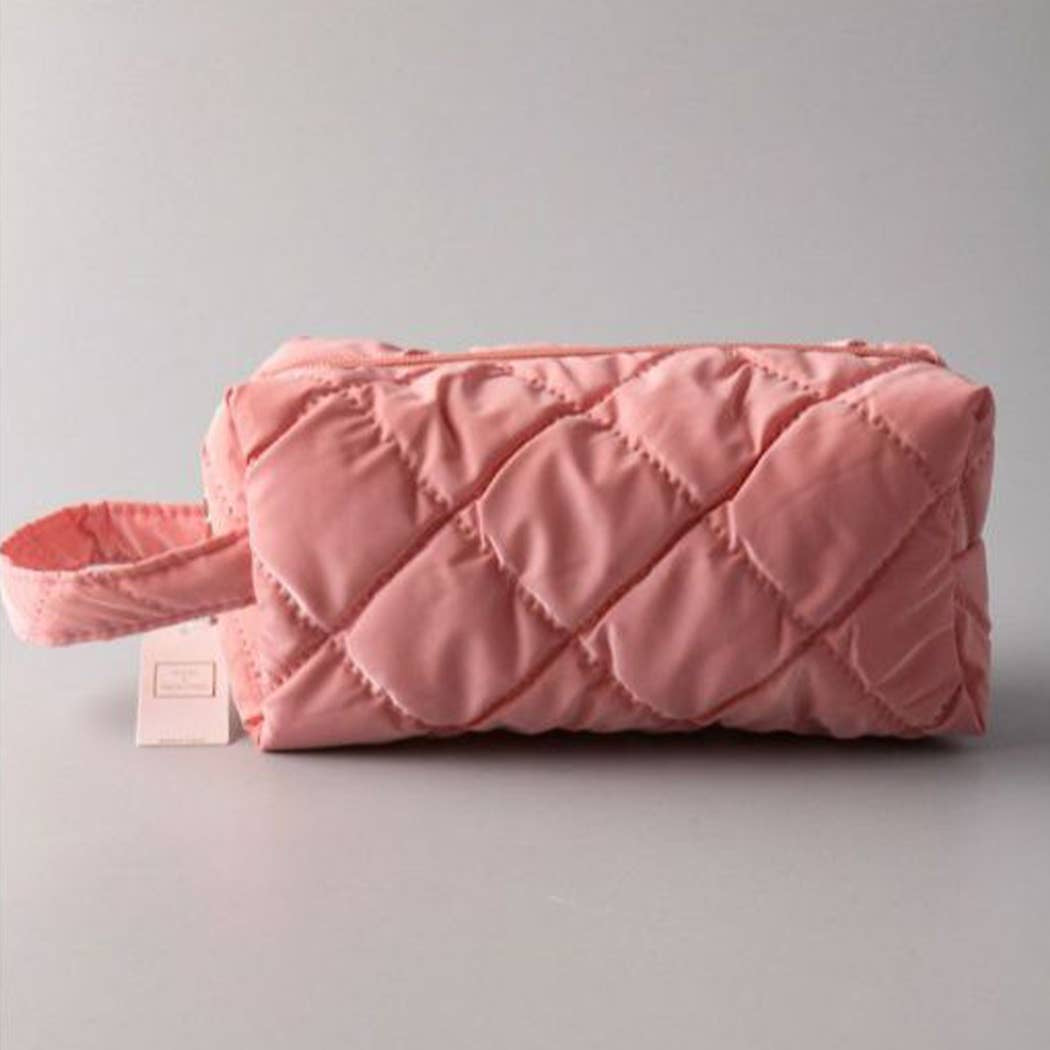 Quilted Puffy Cosmetic Bag