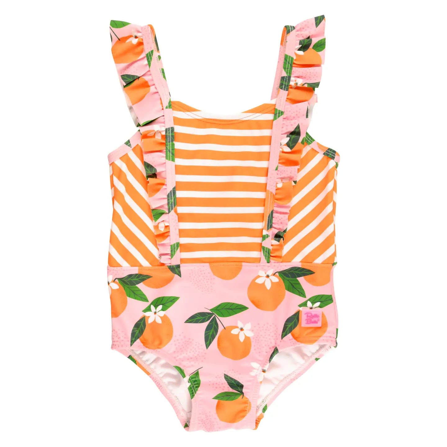 Girls Orange You the Sweetest Pinafore One Piece