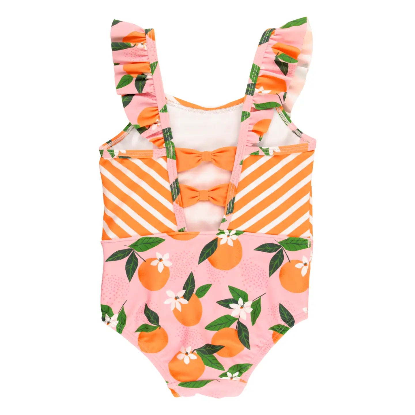 Girls Orange You the Sweetest Pinafore One Piece