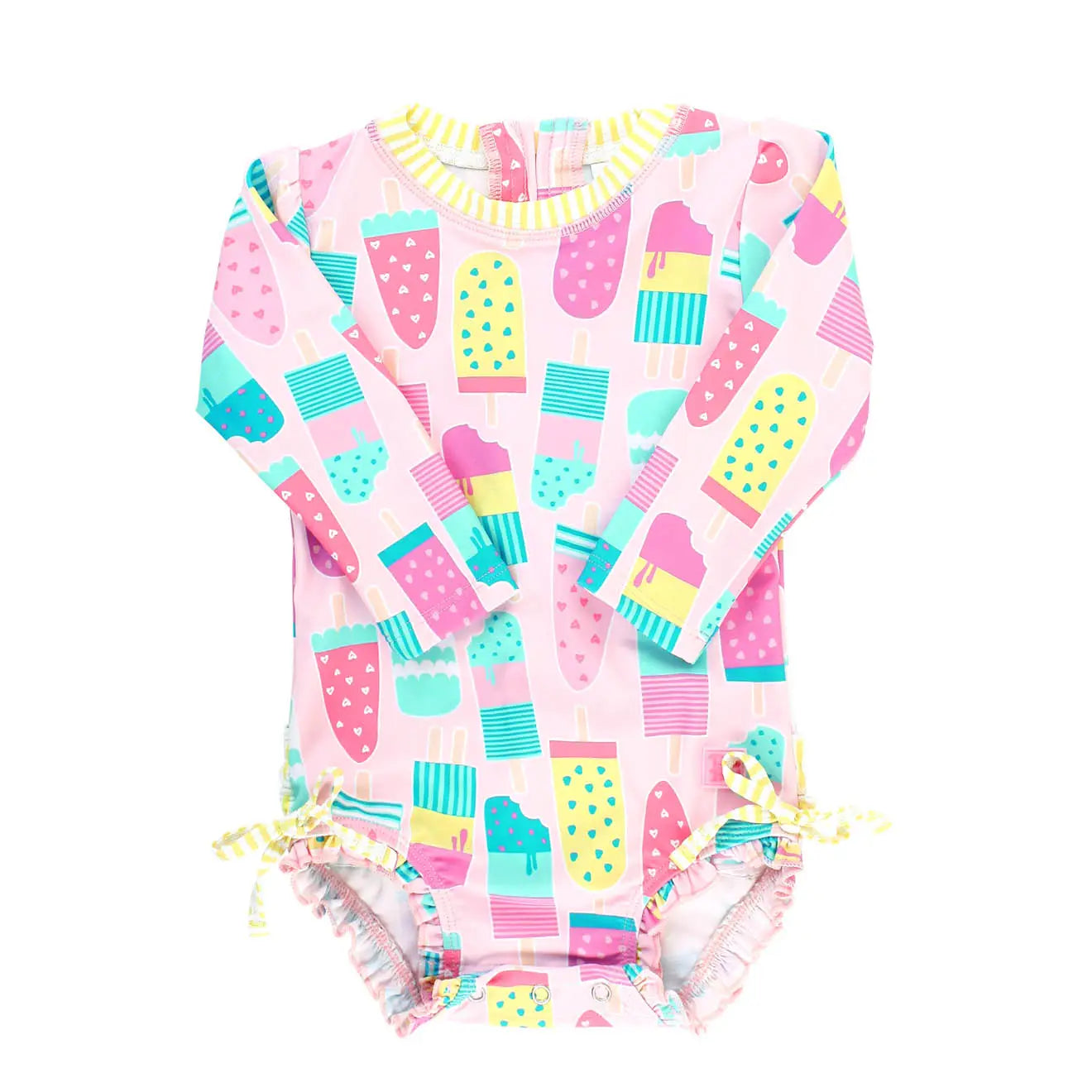 Baby Girls Ice Cream Social One Piece Rash Guard