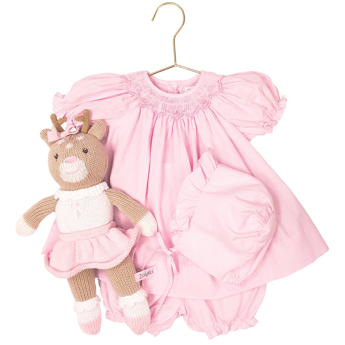 Bishop Zig-Zag Smocked Dress: 12 Month