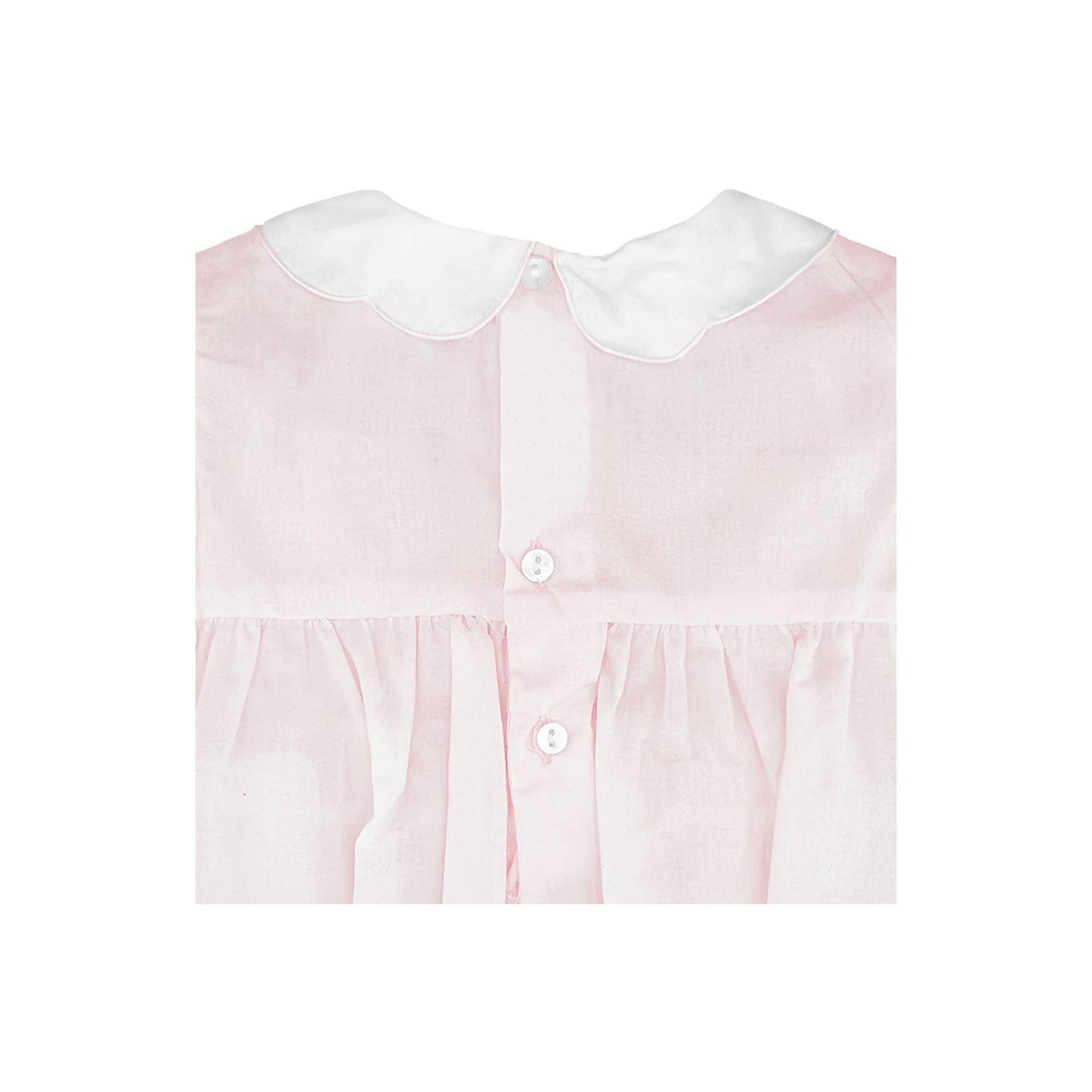 Hand Embroidered Smocked Bubble: 3 Month