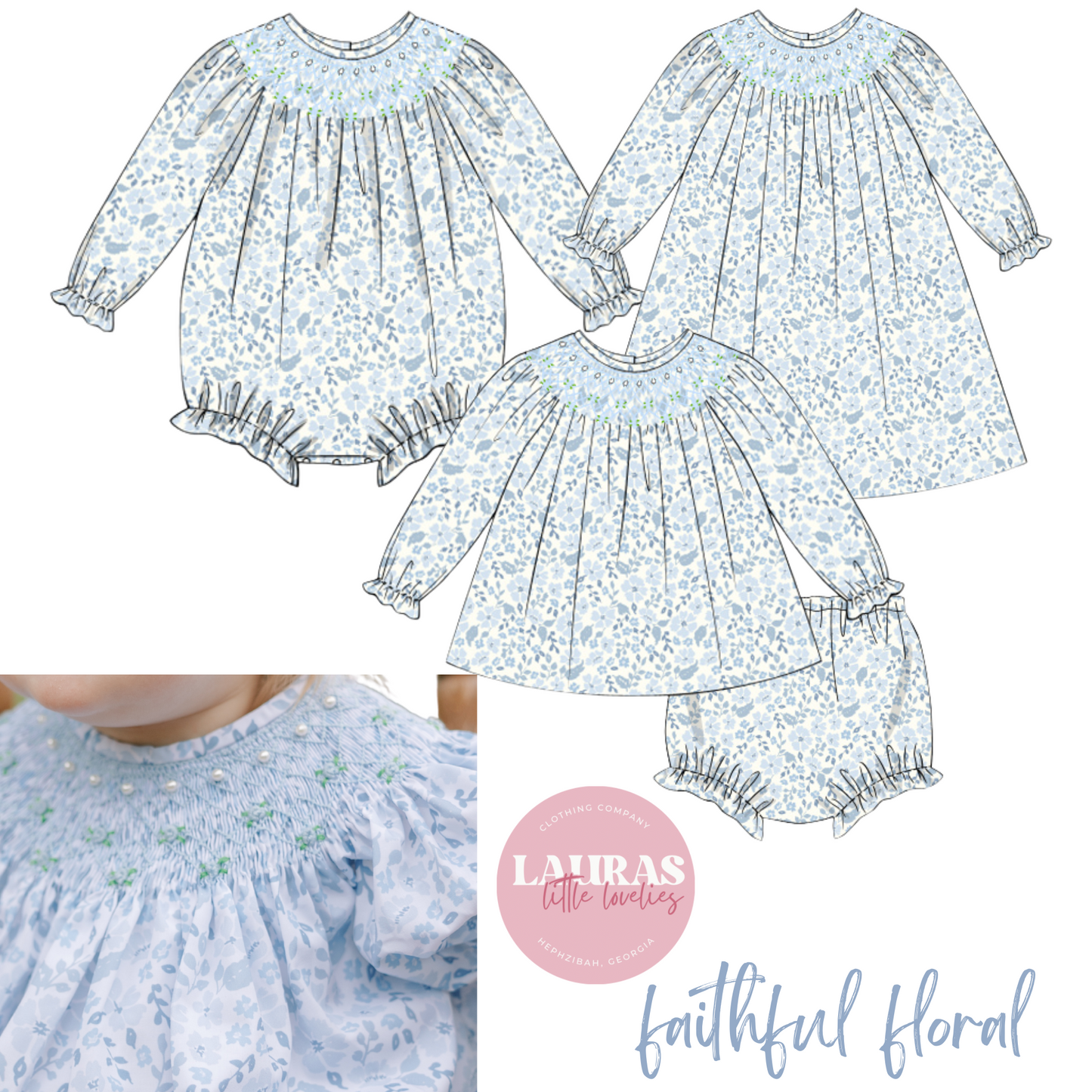 Faithful Floral Winter Pearls