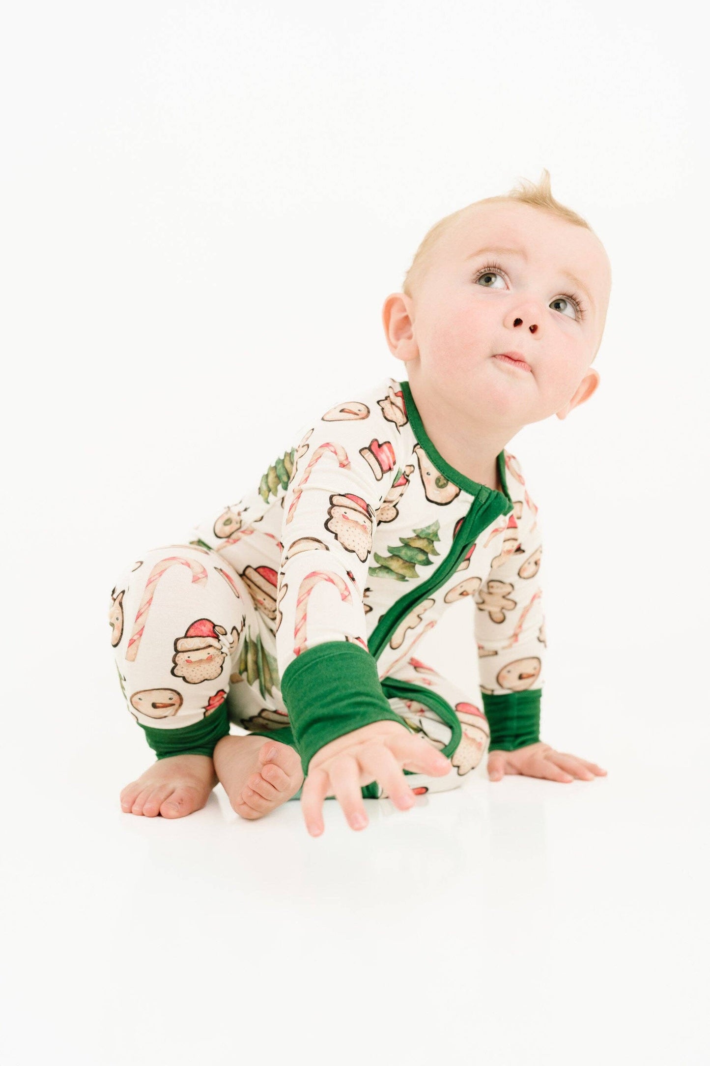 Christmas Cookies Green Bamboo Sleeper: 6-12M