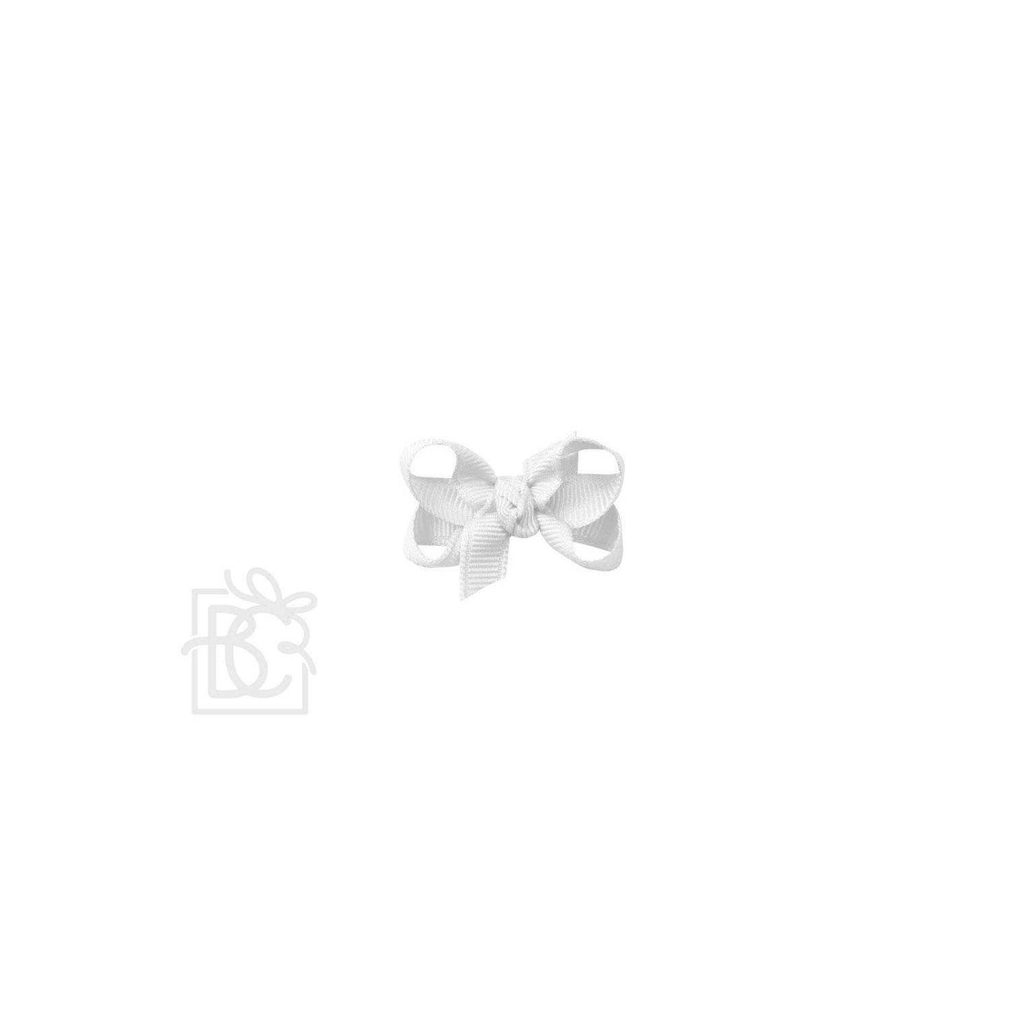 SIGNATURE GROSGRAIN BOW ON CLIP: 6.5" Jumbo - 2.25" Ribbon on Lg. Alligator Clip / FOREST GREEN