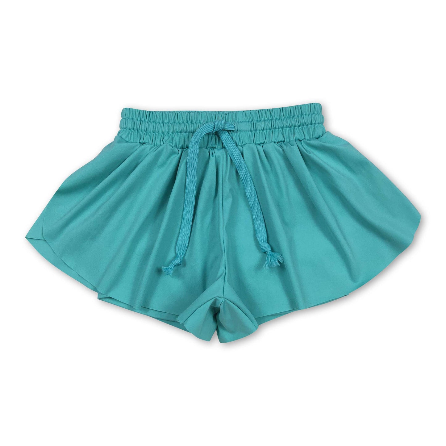 Hot pink kids girls activewear summer yoga shorts: Hot pink / 6-7T