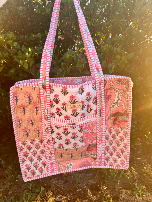 Rosy Grove Zippered Tote 4
