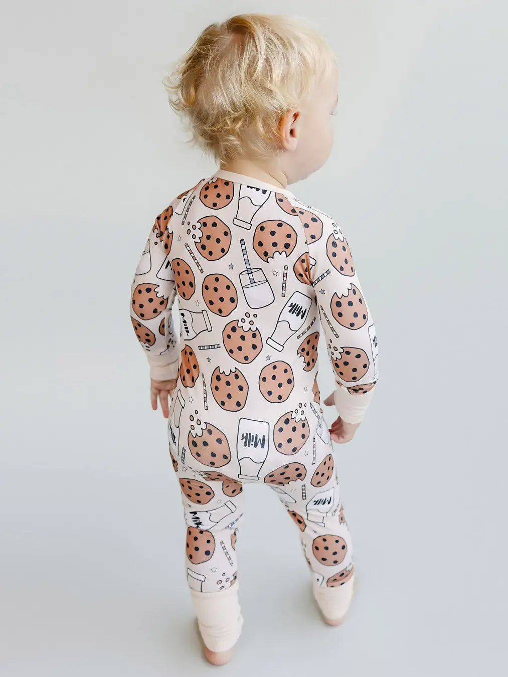 Milk & Cookies Bamboo PJ Zippy