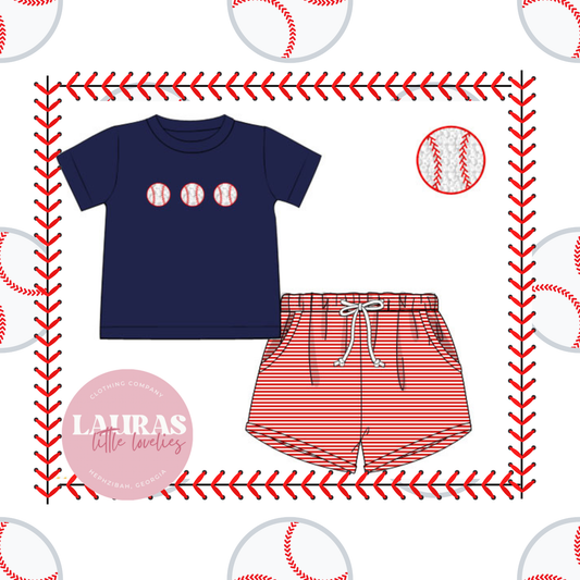 Throw Strikes Shorts Set
