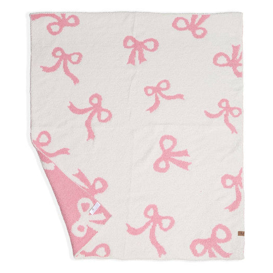 Child's Ribbon Pattern Throw Blanket: RIBBON / ONE SIZE
