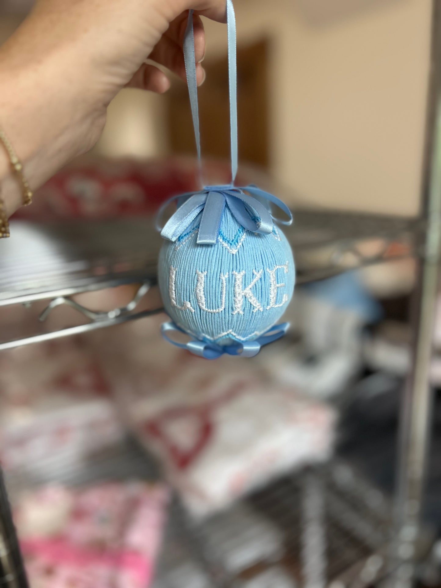 Name Smock Ornaments- Personalization Required!
