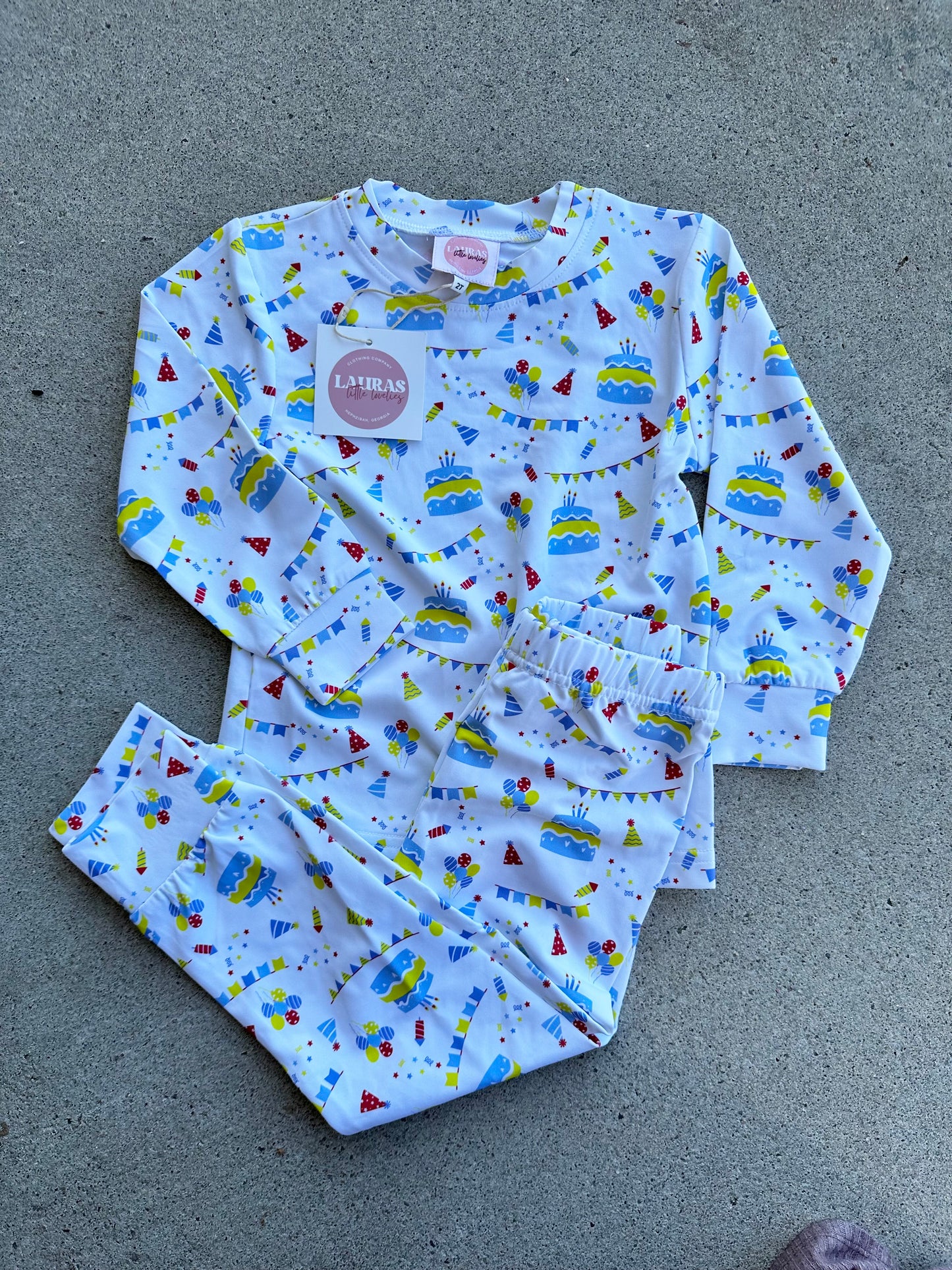 Boys Birthday PJ Set