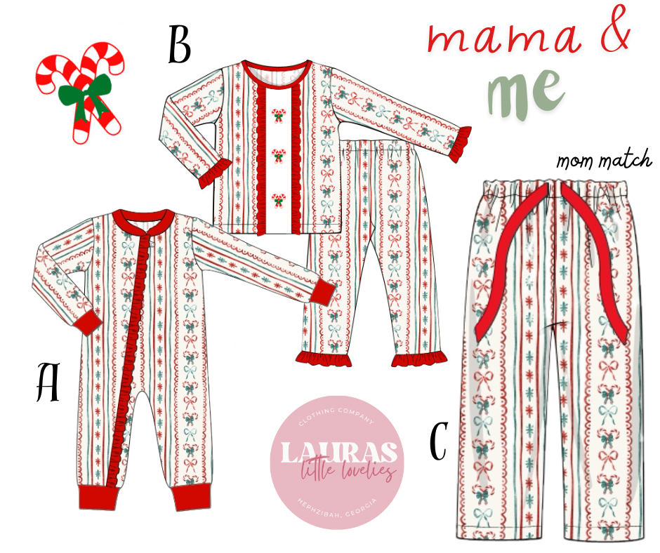 Candy Striped Adult PJ’s