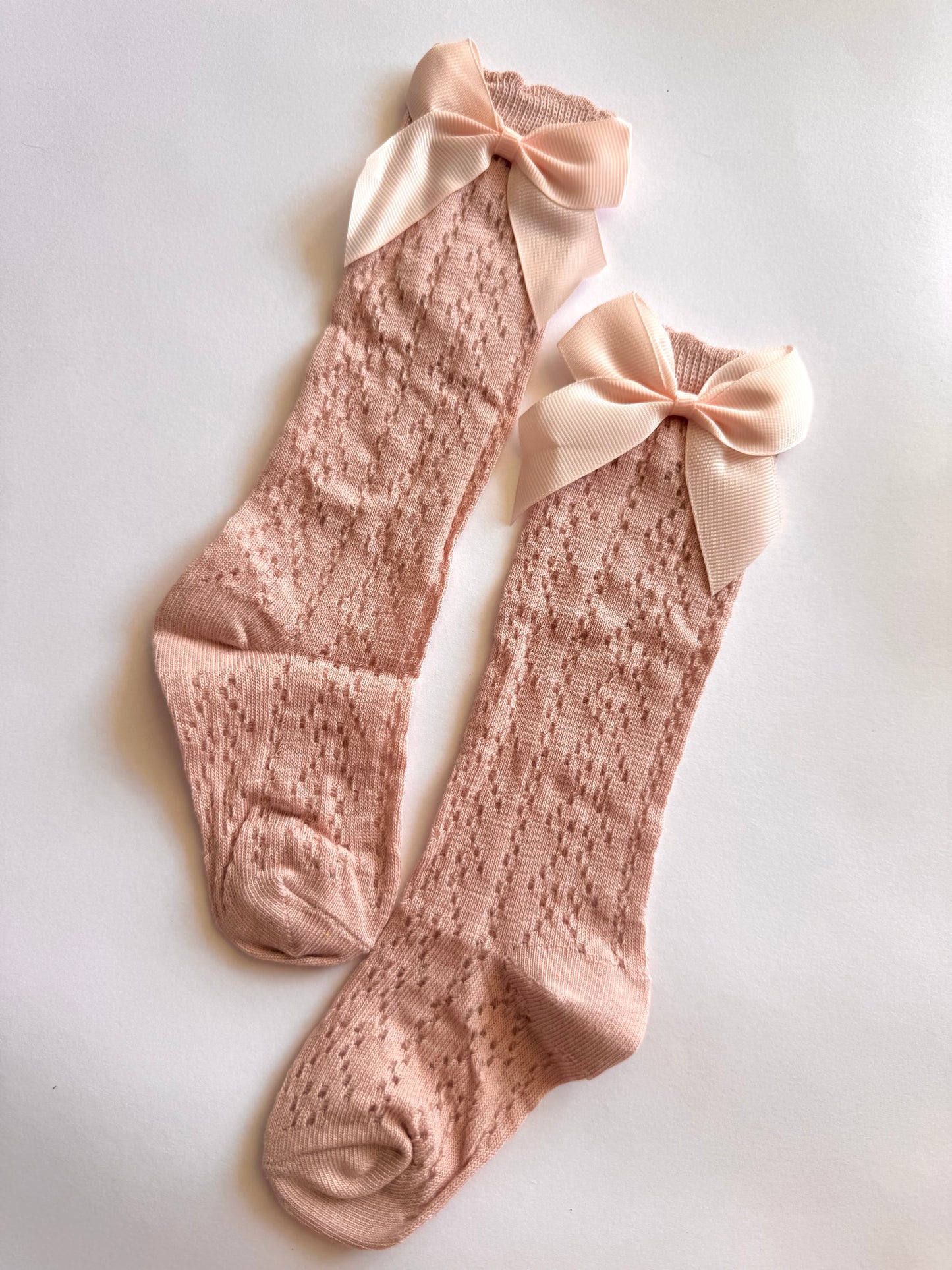 Lace Bow Knee Socks