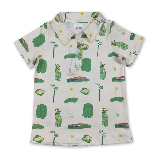 Short sleeves golf kids boys polo shirt: Jacket golf / 4T