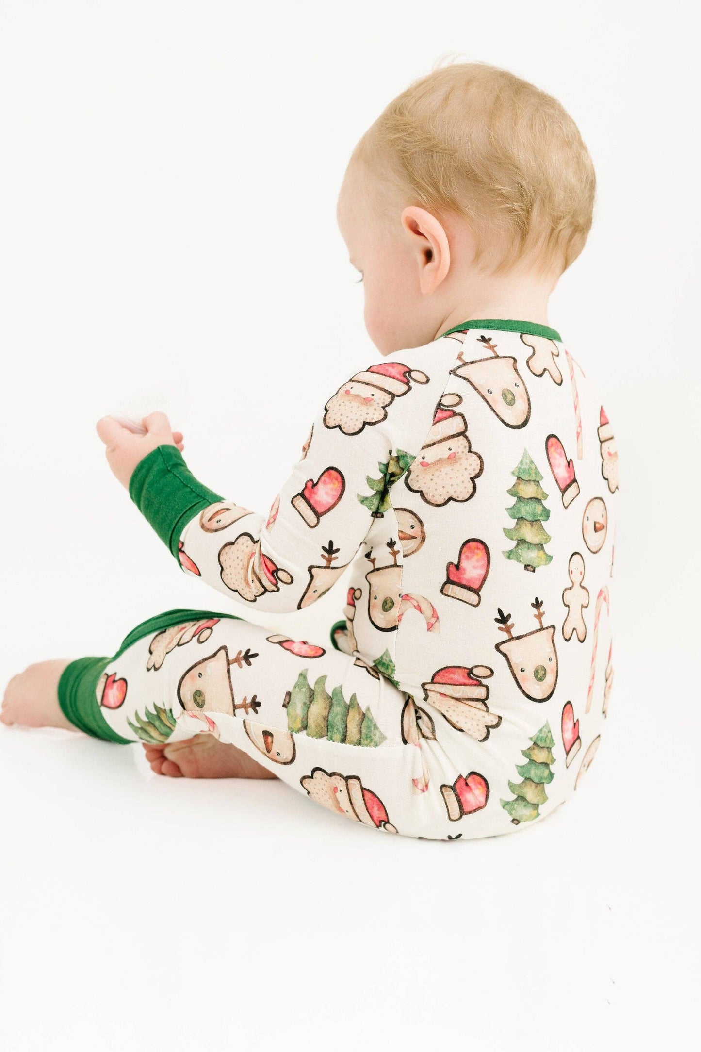 Christmas Cookies Green Bamboo Sleeper: 6-12M