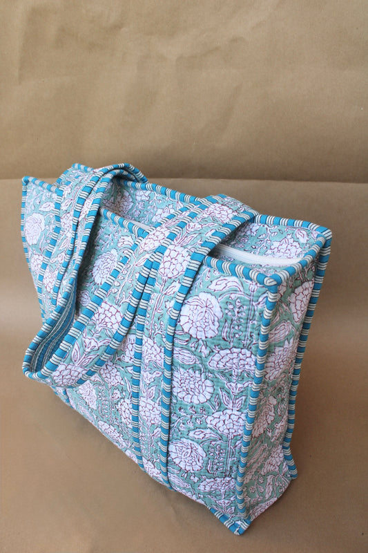 Bluestar Zippered Tote
