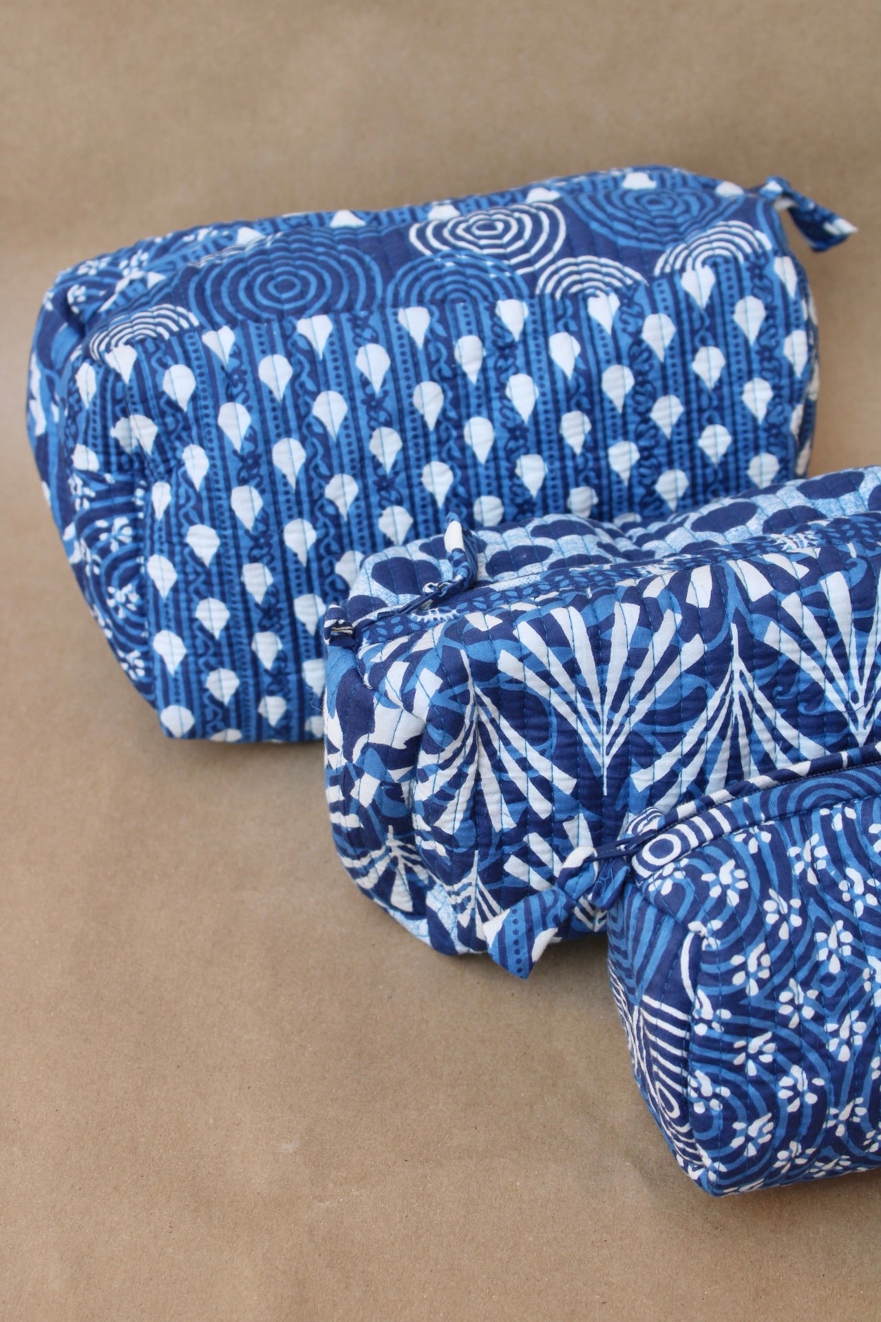Oceanic Patchwork Cosmetic Trio