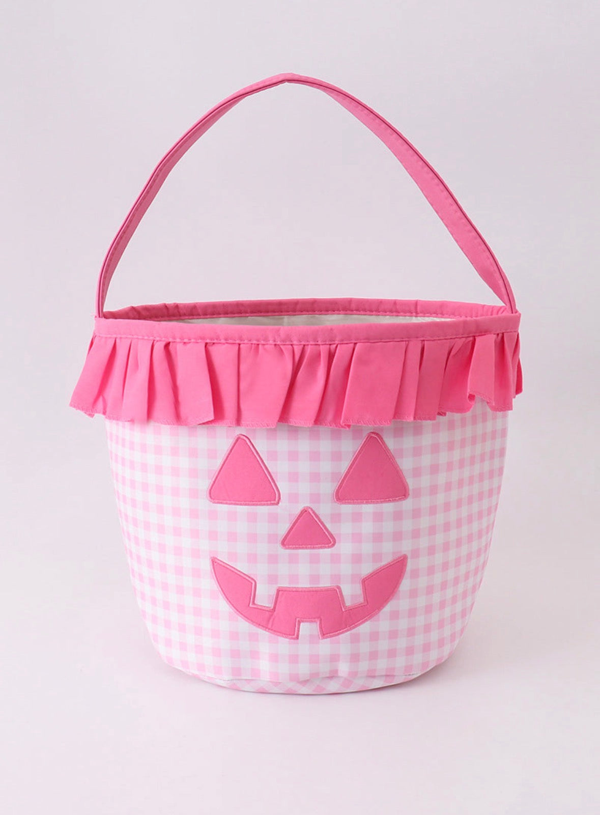 Pink Gingham Treat Bucket