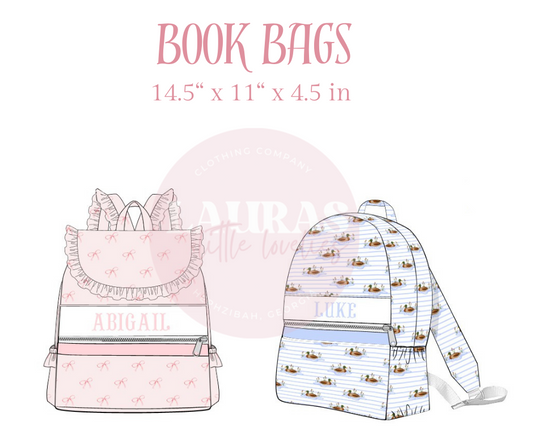 Book Bag Size Chart