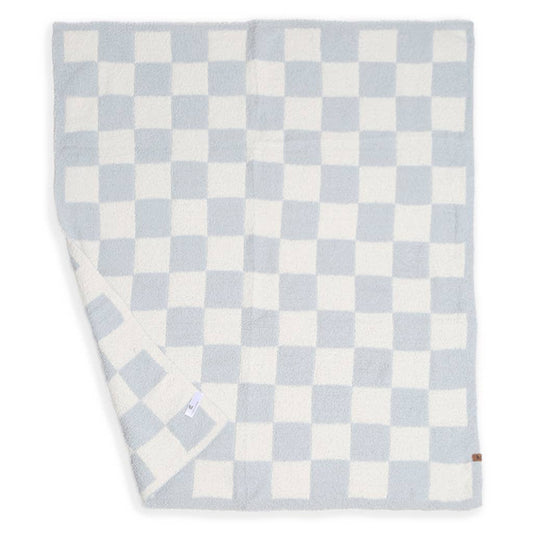 Kids Checkered Pattern Soft Throw Blanket: Blue / ONE SIZE