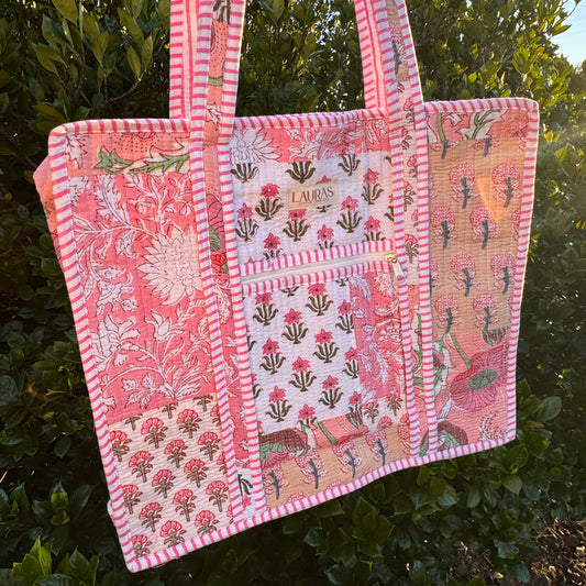 Rosy Grove Zippered Tote 5