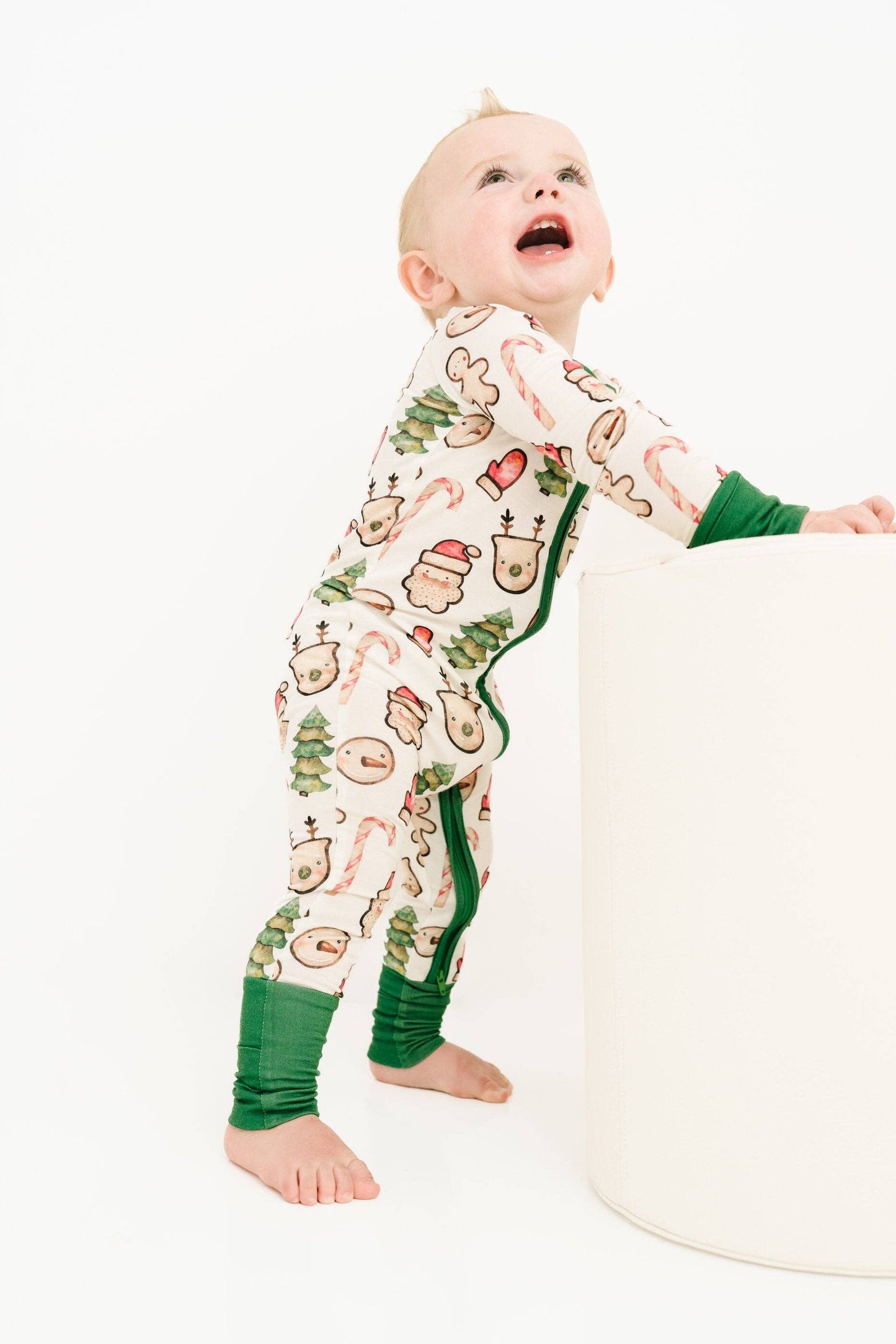 Christmas Cookies Green Bamboo Sleeper: 6-12M