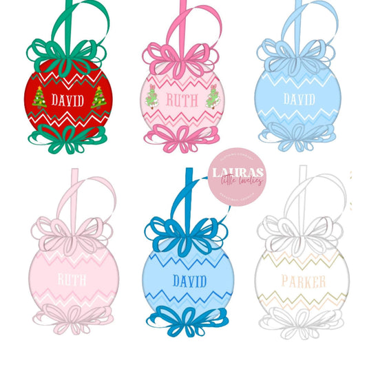 Name Smock Ornaments- Personalization Required!