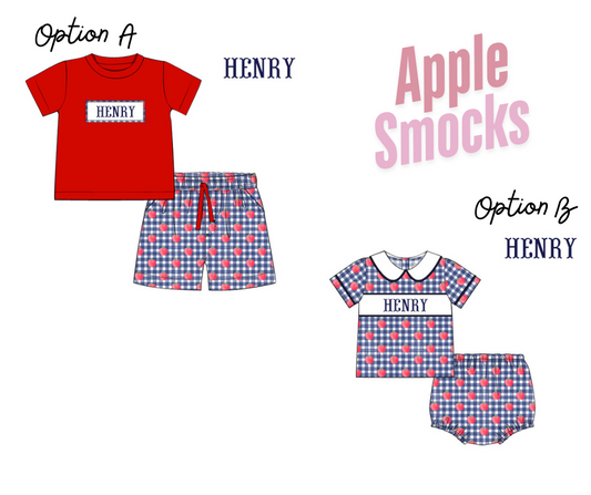 Boys Apple Smocks