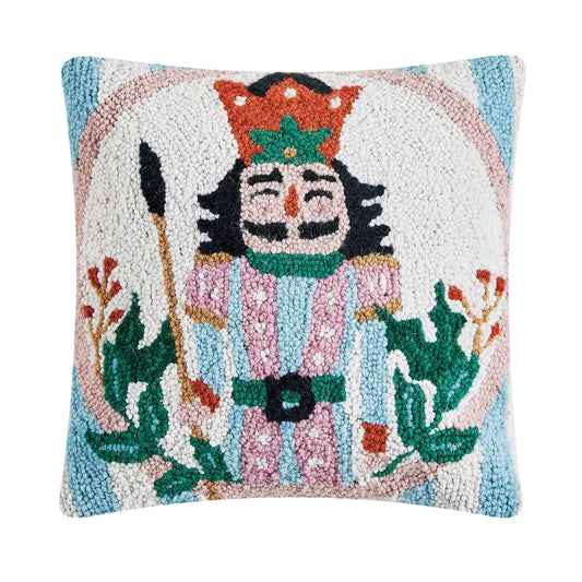 Holly Nutcracker Hook Pillow