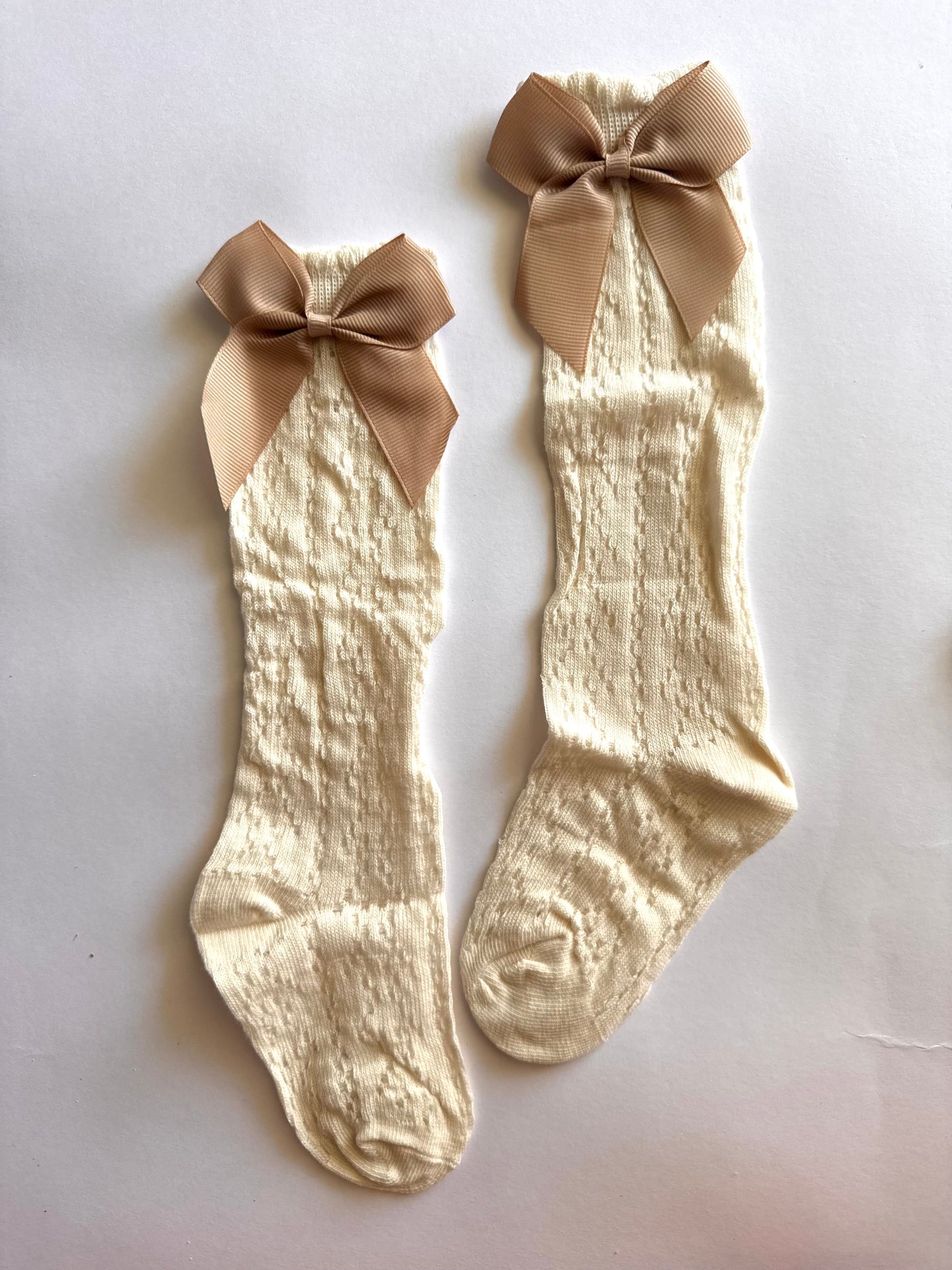 Lace Bow Knee Socks