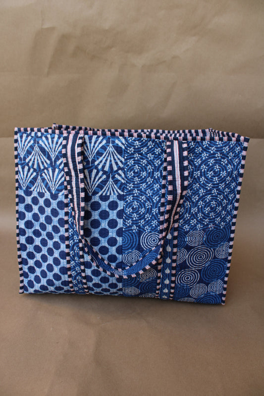 Oceanic Patchwork Tote