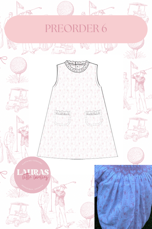 Vintage Golf Toile Dress