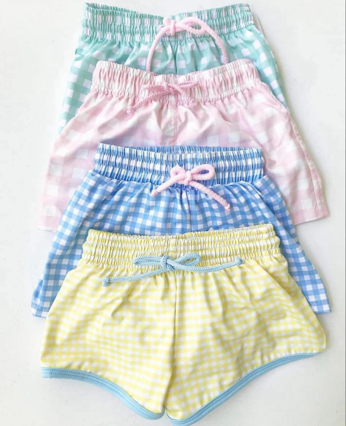 Boys Gingham Swim