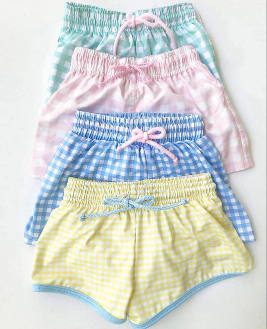 Boys Gingham Swim