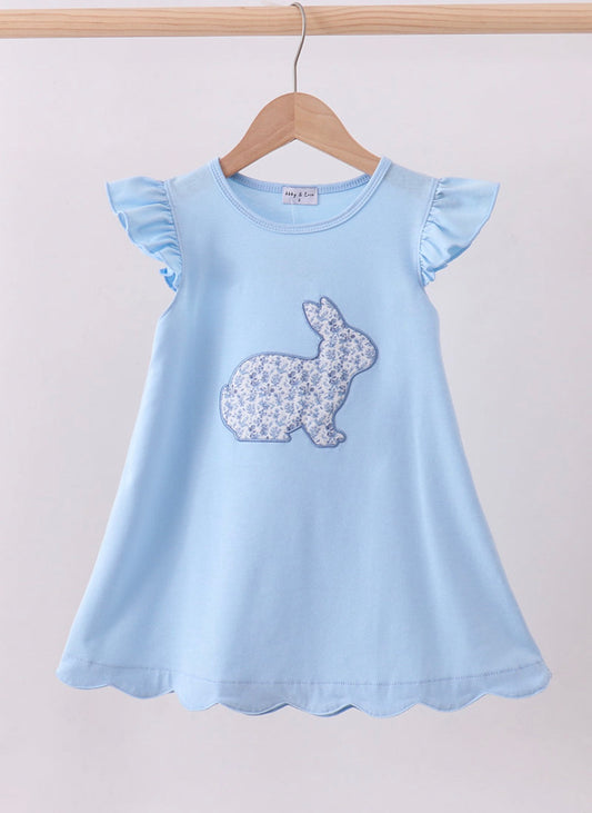 Blue Floral Bunny Dress